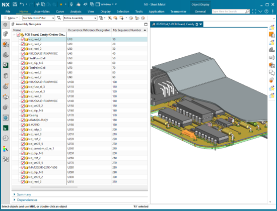 A new tool in Assembly Navigator in NX CAD