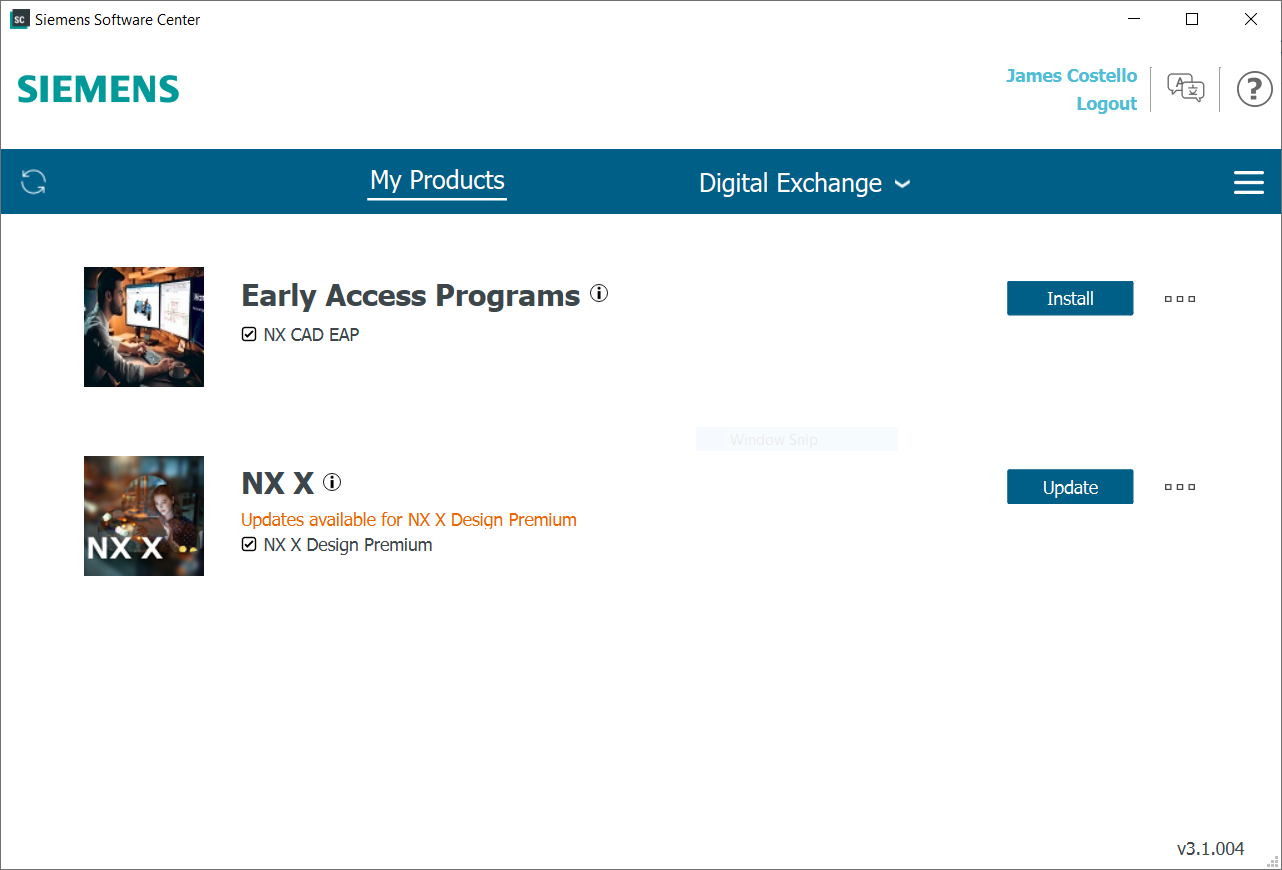 Upgrading with Siemens Software Center